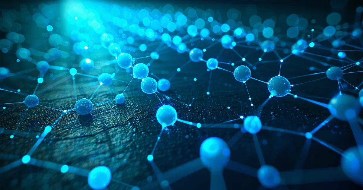 Abstract visualization of DFT vs machine learning potential energy surfaces