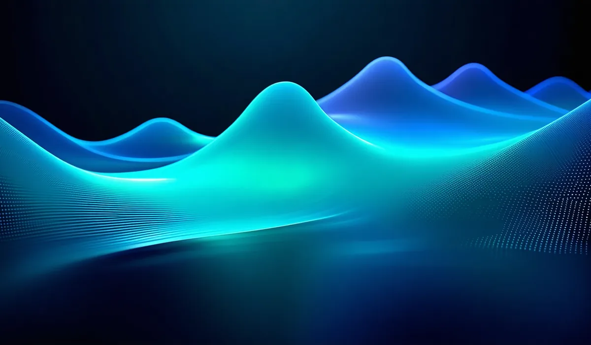 Abstract concept of chemical reaction pathway — energy landscape topology visualization